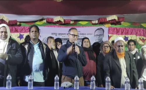 জীবননগরের শাখারিয়ায় পথসভায় বিএনপির প্রার্থী বাবু খান