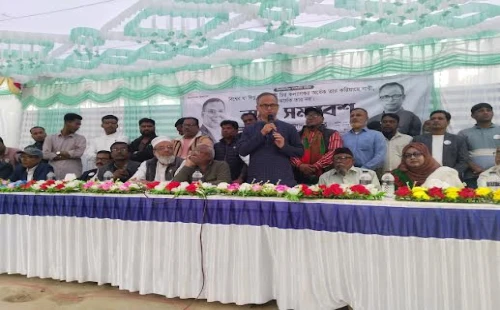 দর্শনায় ধানের শীষের পক্ষে মিছিল ও নারী সমাবেশে বাবু খান