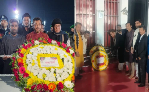 একুশের প্রথম প্রহরে ভাষা শহিদদের প্রতি বিনম্র শ্রদ্ধা