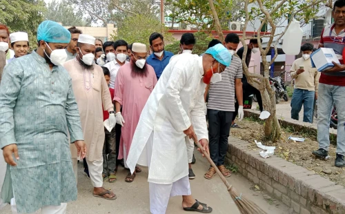মুজিবনগর স্বাস্থ্য কমপ্লেক্সে জামায়াতের উদ্যোগে পরিচ্ছন্নতা অভিযান ও ইফতার মাহফিল