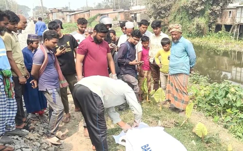 কালীগঞ্জে রেললাইনের পাশ থেকে যুবকের লাশ উদ্ধার