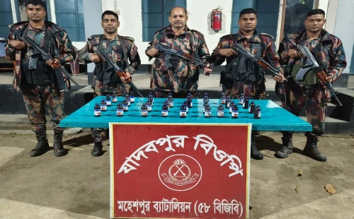 জীবননগর ও মহেশপুর সীমান্তে বিজিবির অভিযান