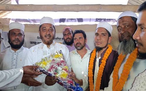 আলমডাঙ্গার ডামোশ ও ফরিদপুরে এমপি রাসেলের সৌজন্য সাক্ষাৎ