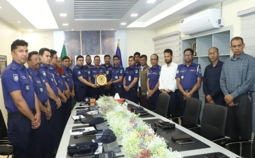 চুয়াডাঙ্গার এসপি মনিরুল ইসলামের বিদায় সংবর্ধনা