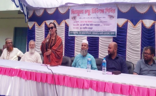 আলমডাঙ্গায় বিনামূল্যে চক্ষু চিকিৎসা শিবির