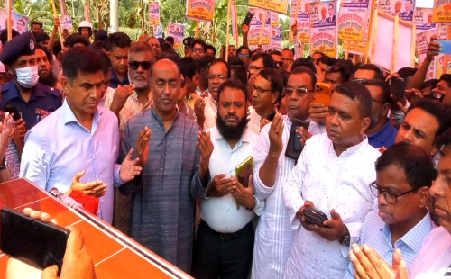 শৈলকূপায় খালখনন কর্মসূচির উদ্বোধনী অনুষ্ঠানে আইনমন্ত্রী