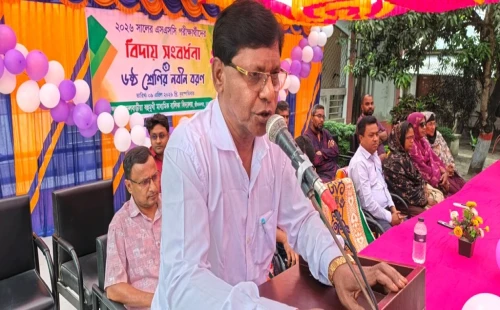 আন্দুলবাড়ীয়া বালিকা বিদ্যালয়ে বিদায় সংবর্ধনা