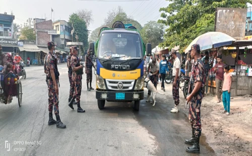 তেল পাচার রোধ ও ঈদকে ঘিরে চুয়াডাঙ্গা-৬ বিজিবির তৎপরতা