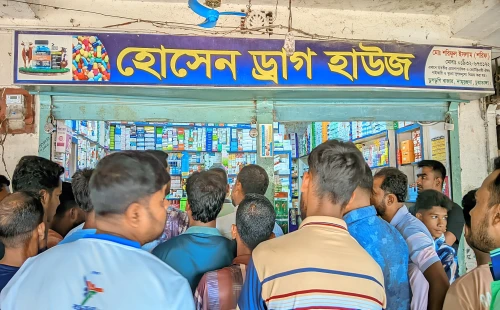 দামুড়হুদার ডুগডুগি বাজারে ভ্রাম্যমাণ আদালতের অভিযান
