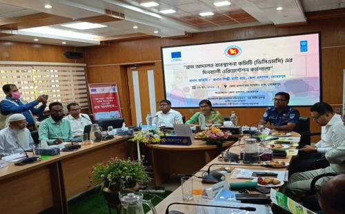 মেহেরপুরে গ্রাম আদালত ব্যবস্থাপনা কমিটির কর্মশালা