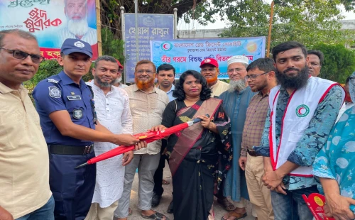 চুয়াডাঙ্গায় চলমান তাপপ্রবাহে জনদুর্ভোগ কমাতে রেড ক্রিসেন্টের সচেতনতামূলক কার্যক্রম