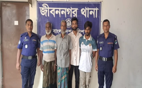জীবননগর নিষিদ্ধ ছাত্রলীগ নেতাসহ গ্রেপ্তার ৪