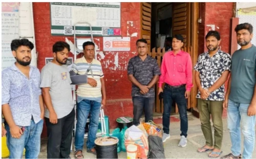 আলমডাঙ্গা রেলওয়ে স্টেশনে সিসি ক্যামেরা স্থাপনের কাজ শুরু