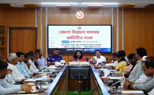 চুয়াডাঙ্গা জেলা উন্নয়ন সমন্বয় কমিটির মাসিক সভায় ডিসি লুৎফুন নাহার