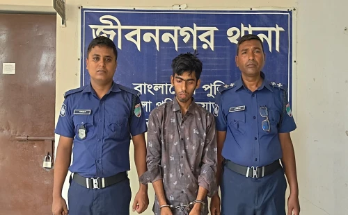 জীবননগরে স্ত্রীকে কুপিয়ে হত্যার চেষ্টা, স্বামী গ্রেপ্তার