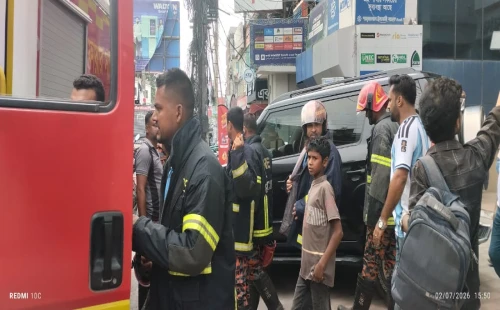 চুয়াডাঙ্গার মালিক টাওয়ারে আগুন