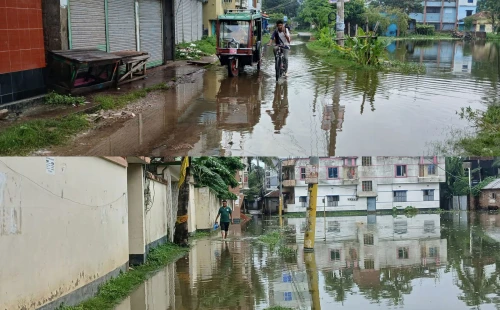 মেয়র-প্রশাসক বদলায়, বদলায় না ঝিনাইদহ পৌরসভার জলাবদ্ধতা