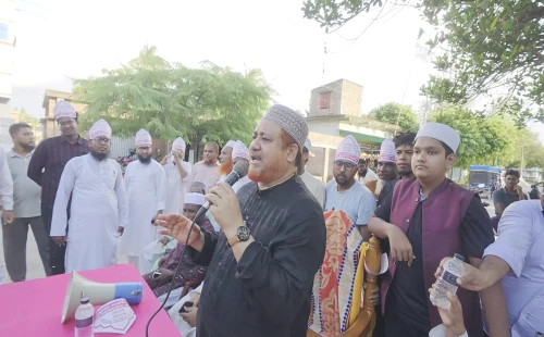 নেহালপুর ইউনিয়নে গণসংযোগ ও পথসভায় এমপি রুহুল আমিন