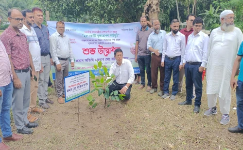 কেরু চিনিকল এরিয়ায় বৃক্ষরোপণের উদ্বোধন