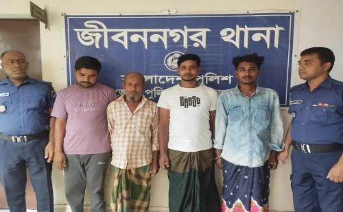 জীবননগরে পুলিশের বিশেষ অভিযানে গ্রেপ্তার ৪