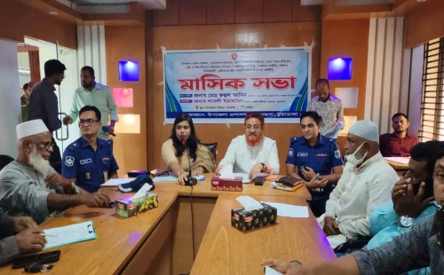 দামুড়হুদা উপজেলা আইনশৃঙ্খলা কমিটির মাসিক সভায় এমপি রুহুল আমিন