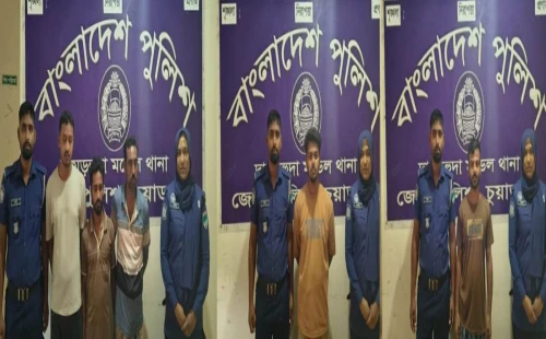 দামুড়হুদায় বিভিন্ন মামলার ৫ আসামি গ্রেপ্তার