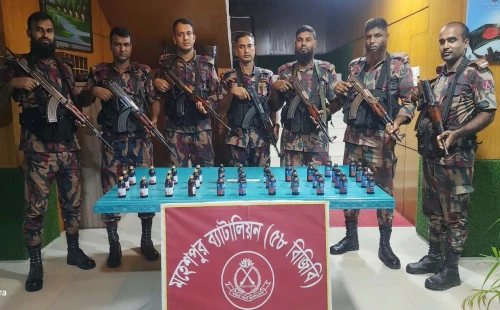 জীবননগর ও মহেশপুর সীমান্তে বিজিবির অভিযান