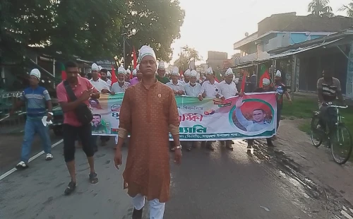 বিএনপির ৪৮তম প্রতিষ্ঠাবার্ষিকী উপলক্ষে দামুড়হুদায় বর্ণাঢ্য র‌্যালি ও সমাবেশ
