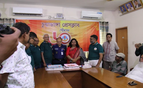 নানা আয়োজনে চুয়াডাঙ্গা প্রেসক্লাবের ৬০তম প্রতিষ্ঠাবার্ষিকী উদযাপন