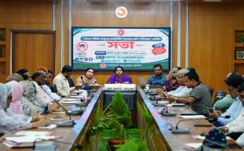 চুয়াডাঙ্গায় ডেঙ্গুসহ মশাবাহিত অন্যান্য রোগ প্রতিরোধ কমিটির সভায় ডিসি