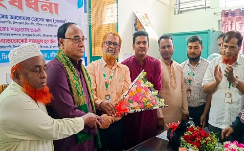 উথলী গার্লস স্কুলের এডহক কমিটির সংবর্ধনা ও দায়িত্ব গ্রহণ