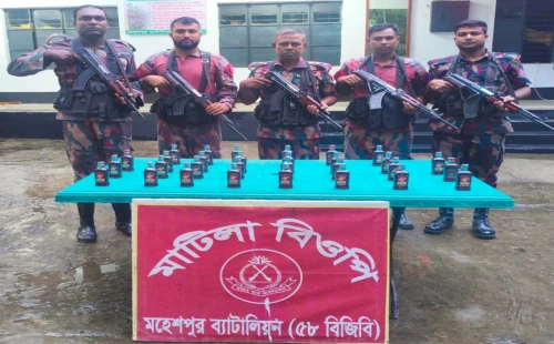 মদ-গাঁজা-ইয়াবা ও ভারতীয় সিরাপ উদ্ধার