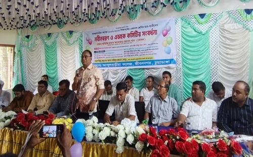 আন্দুলবাড়ীয়া কলেজে নবীন বরণ ও এডহক কমিটিকে সংবর্ধনা