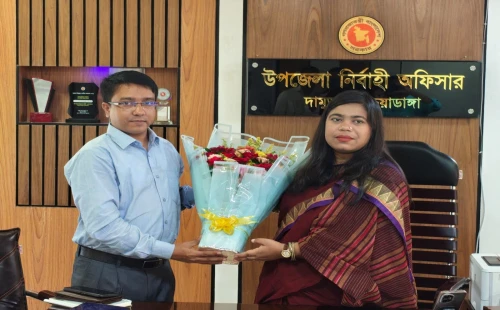 দামুড়হুদায় নবাগত এসিল্যান্ড সাজ্জাদ হোসেনের যোগদান