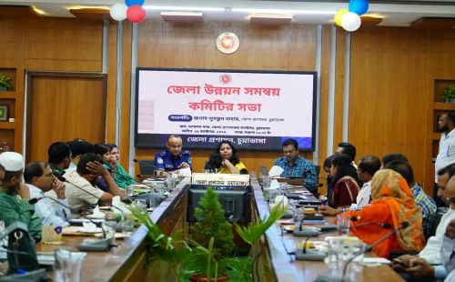 চুয়াডাঙ্গায় জেলা উন্নয়ন সমন্বয় কমিটির মাসিক সভায় ডিসি লুৎফুন নাহার