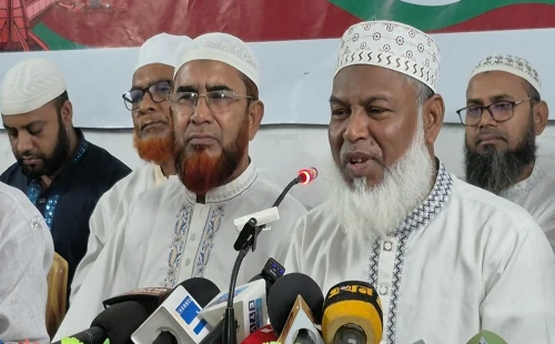 ঝিনাইদহে ১১ দলীয় জোটের লংমার্চের প্রস্তুতিতে সংবাদ সম্মেলন