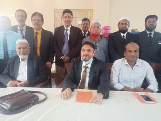 চুয়াডাঙ্গা বার নির্বাচনে বঙ্গবন্ধু আওয়ামী আইনজীবী ও সমমনা আইনজীবী পরিষদের প্রার্থীদের পরিচিতি সভা অনুষ্ঠিত