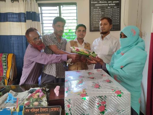 আন্দুলবাড়ীয়া ইউনিয়ন পরিষদের হিসাব সহকারী জসীম উদ্দীনের বিদায়, নবাগত তহমিনা খাতুনের যোগদান