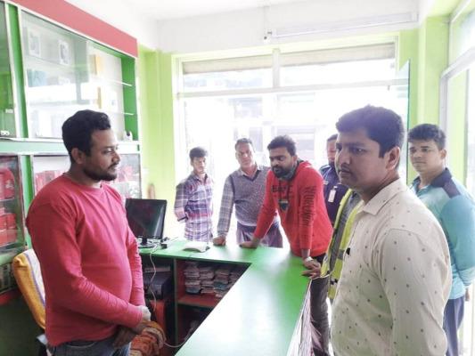 কার্পাসডাঙ্গায় এক ব্যবসাপ্রতিষ্ঠানে পাঁচ হাজার টাকা জরিমানা