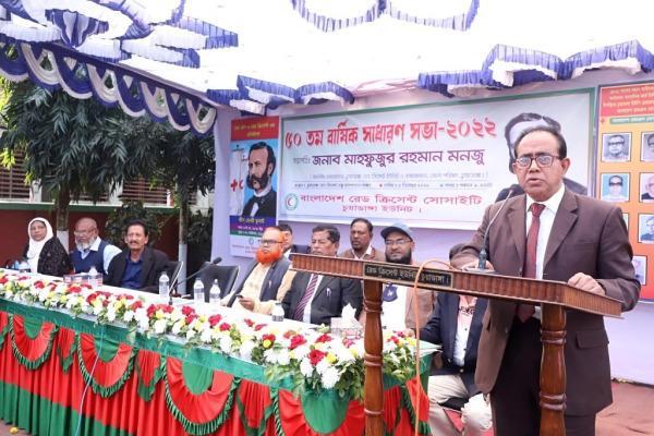 চুয়াডাঙ্গা রেডক্রিসেন্ট ইউনিটের ৫০তম বার্ষিক সাধারণ সভায় চেয়ারম্যান মাহফুজুর রহমান মনজু