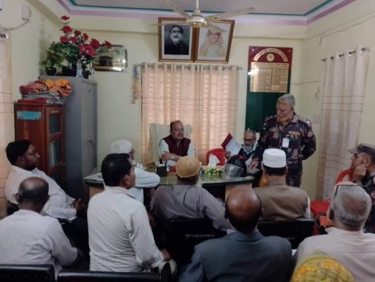 কার্পাসডাঙ্গায় আইনশৃঙ্খলা ও চোরাচালান প্রতিরোধ কমিটির সভা