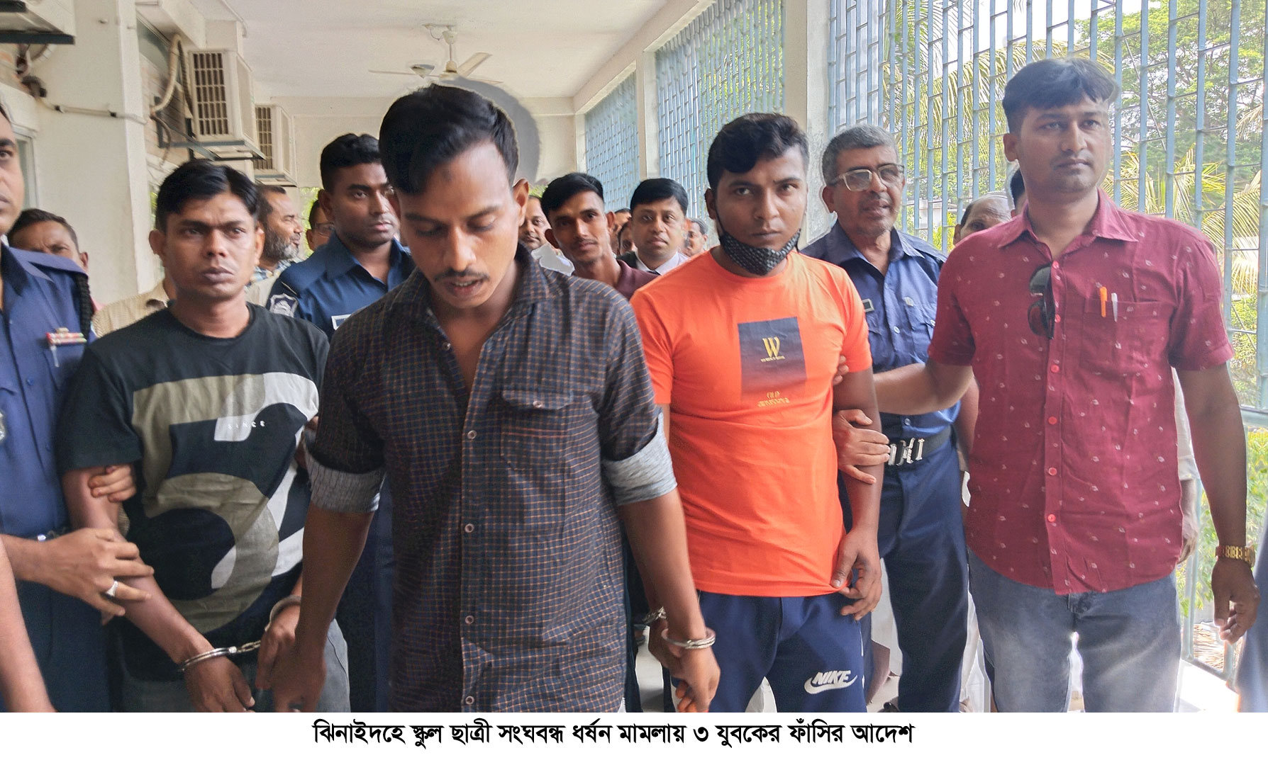 ঝিনাইদহে স্কুলছাত্রী ধর্ষণ মামলায় তিন যুবকের ফাঁসি