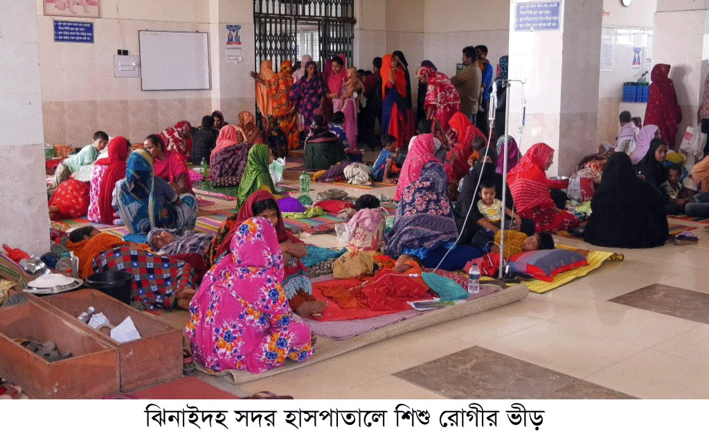 ঝিনাইদহে প্রতিদিনই বাড়ছে শিশুদের নিউমোনিয়া ও ডায়রিয়ার প্রকোপ