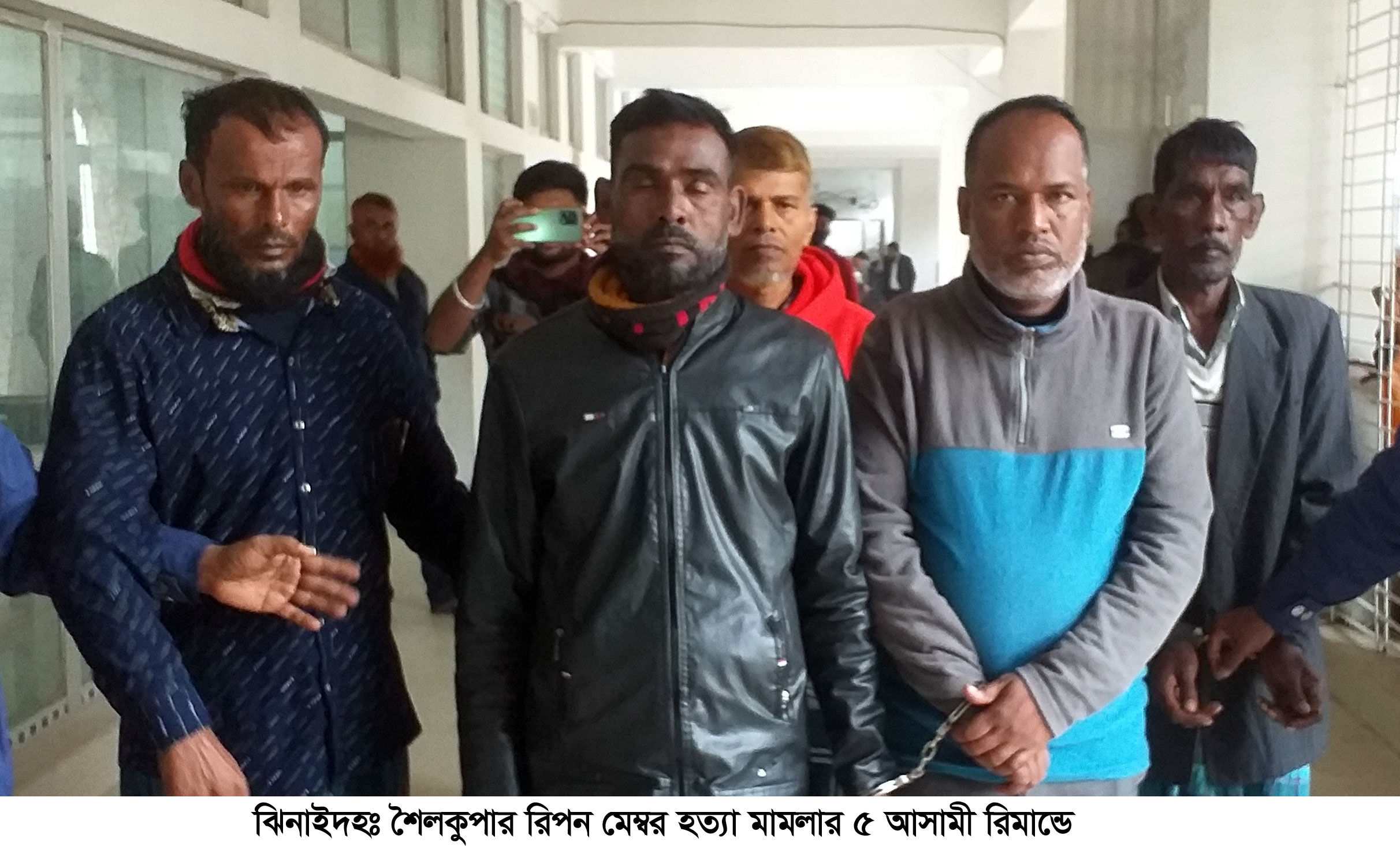 শৈলকুপায় আ.লীগ নেতা রিপন হত্যা মামলার পাঁচ আসামি রিমান্ডে