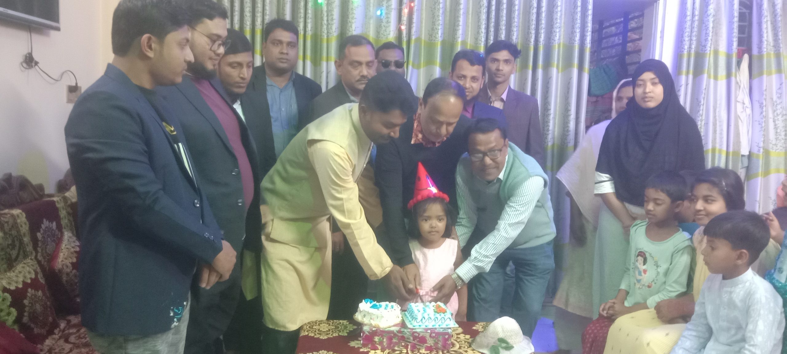 আন্দুলবাড়ীয়ায় শেখ নাফিসা নওরিন সারার জন্মদিন পালন