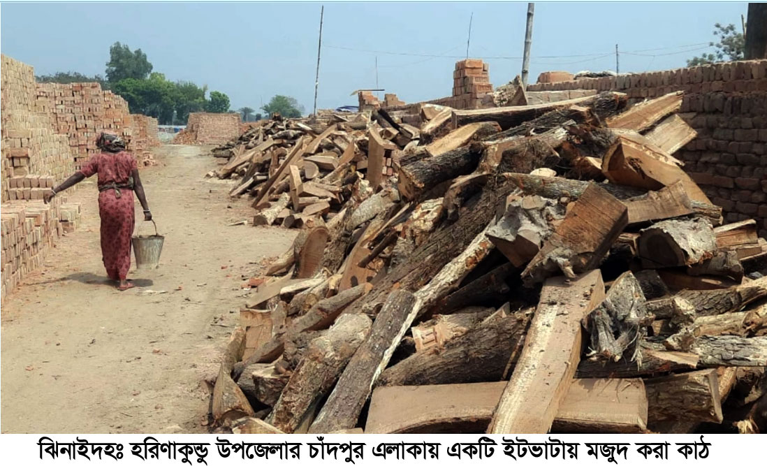 ঘুষ ও প্রভাব খাটিয়ে চলছে হরিণাকুণ্ডুর ১৮টি ইটভাটা