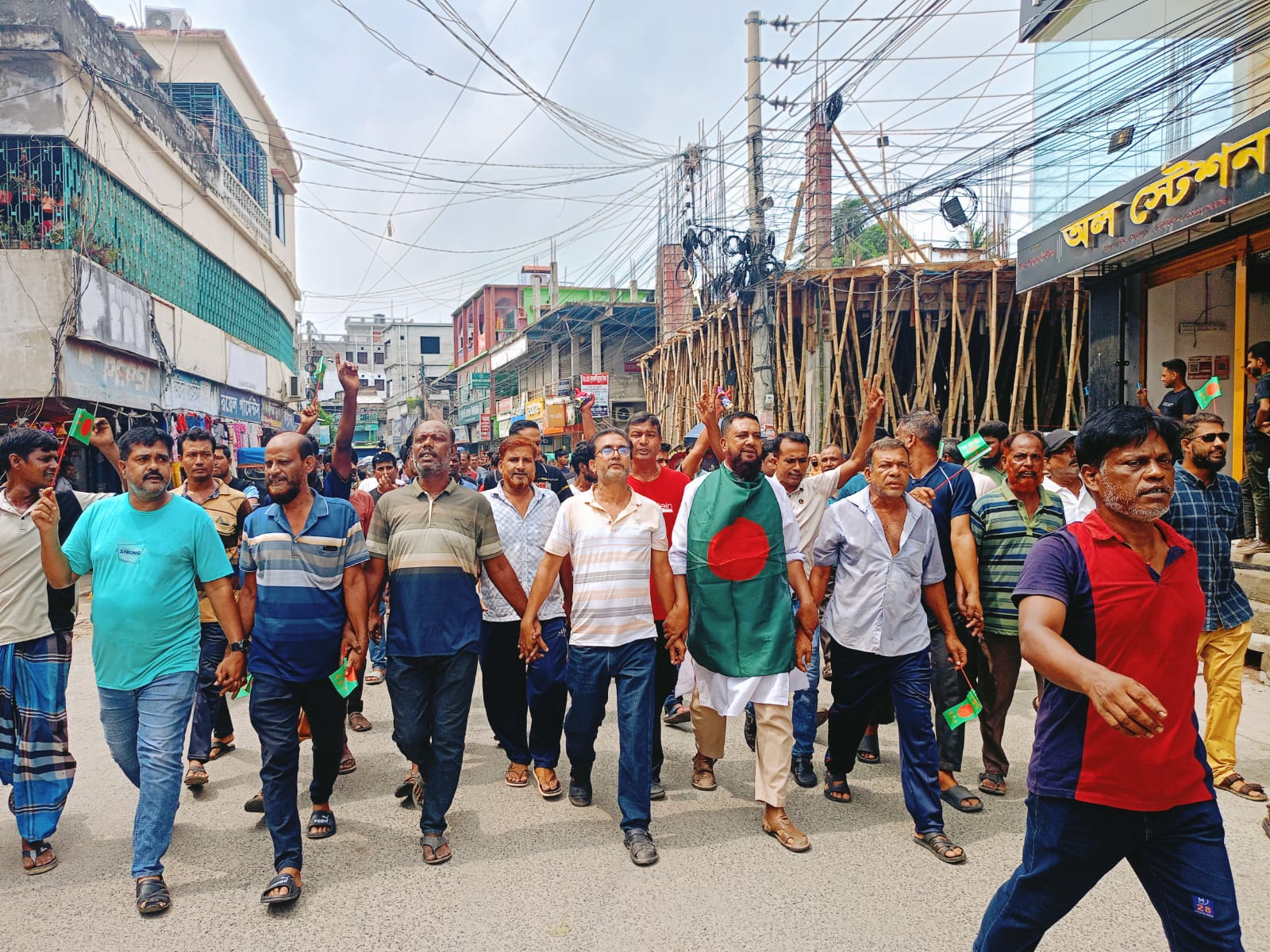 গাংনীতে বিএনপির সমাবেশ ও বিজয় মিছিল