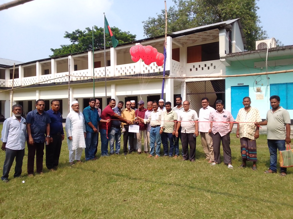হাটবোয়ালিয়া বালিকা বিদ্যালয়ে ভবন নির্মাণকাজের উদ্বোধন
