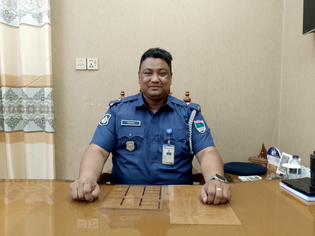 চুয়াডাঙ্গা সদর থানায় নবাগত ওসি খালেদুর রহমানের যোগদান