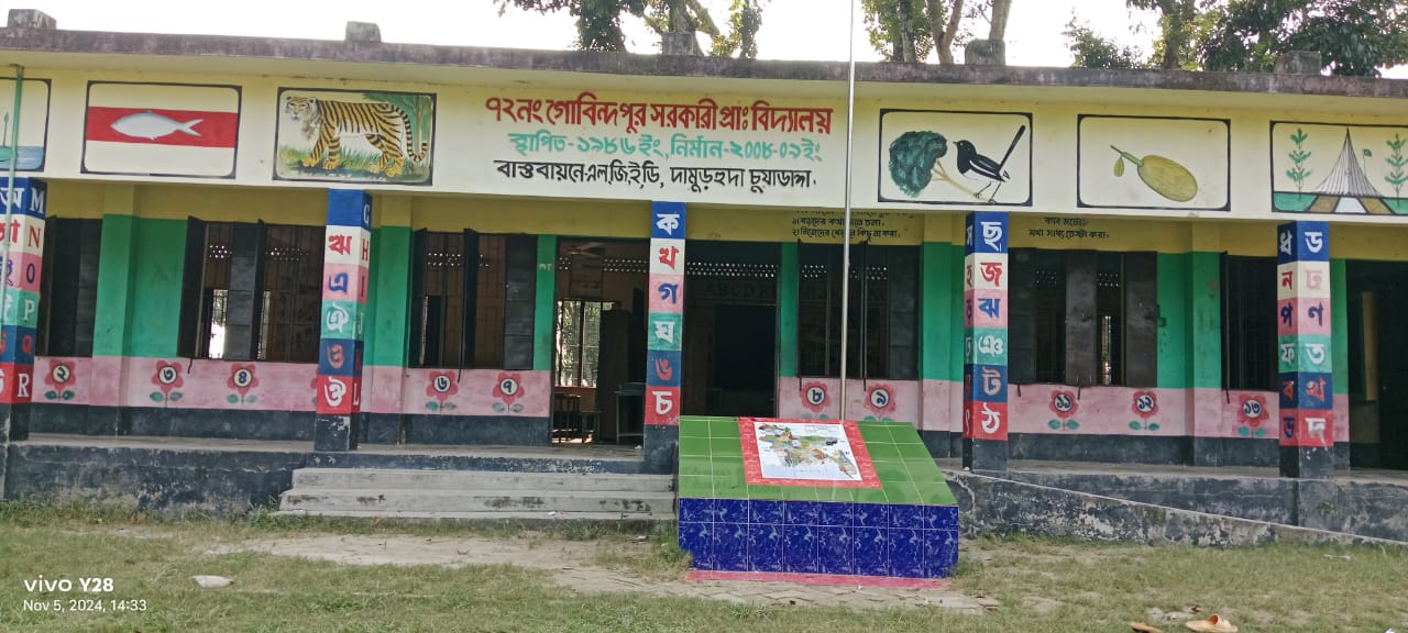 দামুড়হুদায়র গোবিন্দপুর প্রাথমিক বিদ্যালয়ে চুরি, থানায় অভিযোগ